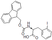 结构式 CAS# 478183-65-2, 芴甲氧羰基-D-2-碘苯丙氨酸