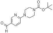 结构式 CAS# 479226-10-3, 4-(5-甲酰基-2-吡啶基)-1-哌嗪羧酸叔丁酯