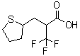structure of CAS# 480438-83-3, 3,3,3-Trifluoro-(2-Tetrahydrothienylmethyl)Propionic Acid;(2R)-3,3,3-Trifluoro-2-[[(2S)-Tetrahydrothiophen-2-Yl]Methyl]Propanoate;(2R)-3,3,3-Trifluoro-2-[[(2S)-2-Tetrahydrothiophenyl]Methyl]Propanoate;(2R)-3,3,3-Trifluoro-2-[[(2S)-Tetrahydrothiophen-2-Yl]Methyl]Propionate