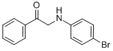 结构式 CAS# 4831-21-4, 2-(4-溴苯胺基)-1-苯基-1-乙酮