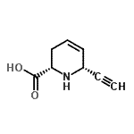 CAS#: 484664-50-8， (2S,6R)-6-Ethynyl-1,2,3,6-Tetrahydro-2-Pyridinecarboxylic Acid