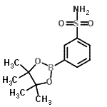结构式 CAS# 486422-08-6, 3-(4,4,5,5-四甲基-1,3,2-二氧杂环戊硼烷-2-基)苯磺酰胺