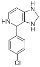 结构式 CAS# 4875-41-6, 4-(4-氯苯基)四氢咪唑并[4,5-c]吡啶