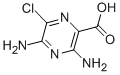 structure of CAS# 4878-36-8, 3,5-Diamino-6-chloro-2-pyrazinecarboxylic acid;3,5-Diamino-6-Chloro-Pyrazine-2-Carboxylic Acid;3,5-Diamino-6-Chloro-2-Pyrazinecarboxylic Acid;3,5-Diamino-6-Chloro-Pyrazinoic Acid