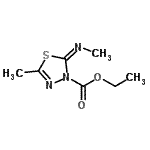 CAS 登录号：488151-10-6， 乙基(2E)-5-甲基-2-(甲基亚胺)-1,3,4-噻二唑-3(2H)-羧酸酯