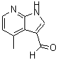 structure of CAS# 4894-34-2, 4-Methyl-1H-Pyrrolo[2,3-b]Pyridine-3-Carboxaldehyde;1H-Pyrrolo[2,3-B]Pyridine-3-Carboxaldehyde, 4-Methyl-