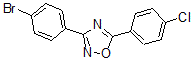 结构式 CAS# 489435-05-4, 3-(4-溴苯基)-5-(4-氯苯基)-1,2,4-恶二唑