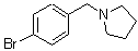 structure of CAS# 4897-55-6, 1-(4-Bromobenzyl)Pyrrolidine;1-(4-Bromo-benzyl)-pyrrolidine;1-[(4-bromophenyl)methyl]pyrrolidine;MFCD06080622