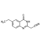 CAS 登录号：491876-89-2， (6-乙基-4-氧代-1,4-二氢-2-喹唑啉基)乙腈