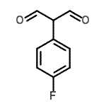 structure of CAS# 493036-47-8, (4-Fluorophenyl)Malonaldehyde;2-(4-Fluorophenyl)malonaldehyde;2-(4-Fluorophenyl)malondialdehyde;2-(4-fluorophenyl)propane-1,3-dial