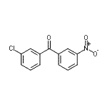 结构式 CAS# 494203-12-2, (3-氯苯基)(3-硝基苯基)甲酮
