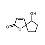 CAS 登录号：496050-93-2， 6-羟基-1-氧杂螺[4.4]壬-3-烯-2-酮