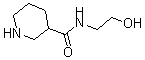结构式 CAS# 496057-54-6, N-(2-羟基乙基)-3-哌啶甲酰胺