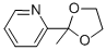 structure of CAS# 49669-15-0, 2-(2-Methyl-1,3-Dioxolan-2-Yl)Pyridine;Nsc290428