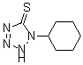 structure of CAS# 49847-44-1, 1-Cyclohexyl-1,2-Dihydro-5H-Tetrazole-5-Thione;1-Cyclohexyl-2H-1,2,3,4-Tetrazole-5-Thione;Nsc176343;Sr-01000636036-1