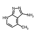 CAS 登录号：498580-78-2， 4-甲基-1H-吡唑并[3,4-b]吡啶-3-胺