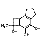 CAS 登录号：499159-85-2， 2-甲基-2,5,6,7-四氢-1H-环丁[E]茚-2,3,4-三醇