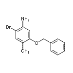 structure of CAS# 499770-88-6, 5-(Benzyloxy)-2-Bromo-4-Methylaniline;MFCD04973043;ZINC02540475