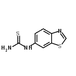 CAS 登录号：499984-83-7， 1-(1,3-苯并噻唑-6-基)硫脲