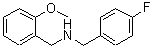 structure of CAS# 499997-38-5, 1-(4-Fluorophenyl)-N-(2-Methoxybenzyl)Methanamine;(4-fluorobenzyl)(2-methoxybenzyl)amine;1-(4-fluorophenyl)-N-(2-methoxybenzyl)methanamine;N-(4-fluorobenzyl)-N-(2-methoxybenzyl)amine