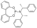 结构式 CAS# 500103-26-4, N,N-二[(1R)-1-苯基乙基]-1,2,3,4,4a,7a,8,9,10,11,11a,11b-十二氢二苯并[2,1-a:2',1'-d][1,3,2]二氧杂磷杂卓-6-胺