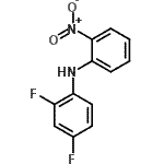 structure of CAS# 500302-20-5, 2,4-Difluoro-N-(2-Nitrophenyl)Aniline;(2,4-difluorophenyl)(2-nitrophenyl)amine;2,4-Diflu<wbr>oro-2'-ni<wbr>trodiphen<wbr>ylamine, <wbr>2,4-Diflu<wbr>oro-N-(2-<wbr>nitrophen<wbr>yl)aniline;2,4-Difluoro-N-(2-nitrophenyl)benzenamine
