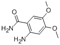 structure of CAS# 5004-88-6, 2-Amino-4,5-Dimethoxybenzamide;2-AMINO-4,5-DIMETHOXYBENZAMIDE