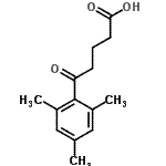 structure of CAS# 500892-07-9, 5-Mesityl-5-Oxopentanoic Acid;5-(2,4,6-Trimethylphenyl)-5-oxovaleric acid;5-oxo-5-(2,4,6-trimethylphenyl)pentanoic acid;MFCD09801799