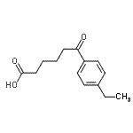 结构式 CAS# 502651-40-3, 6-(4-乙基苯基)-6-氧代己酸