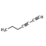 CAS 登录号：50428-63-2， 1,3-庚二炔