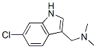 structure of CAS# 50517-12-9, 6-Chlorogramine;1-(6-Chloro-1H-Indol-3-Yl)-N,N-Dimethyl-Methanamine;(6-Chloro-1H-Indol-3-Yl)Methyl-Dimethyl-Amine;Nsc58080