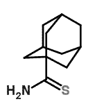 structure of CAS# 50543-85-6, 1-Adamantanecarbothioamide;adamantane-1-carbothioamide;adamantanylaminomethane-1-thione