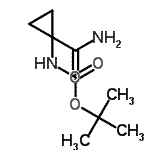 结构式 CAS# 507264-66-6, 叔-丁基N-(1-氨基甲酰环丙基)氨基甲酸酯