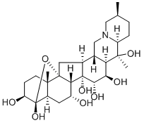 结构式 CAS# 508-65-6, 4a,9-环氧瑟烷-3b,4,7a,14,15a,16b,20-七醇