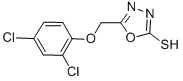 CAS 登录号：50848-29-8， 5-[(2,4-二氯苯氧基)甲基]-1,3,4-恶二唑-2-硫醇