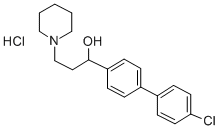 CAS 登录号：50910-24-2， alpha-(4'-氯-4-联苯基)-1-哌啶丙醇盐酸盐