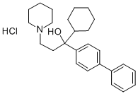 CAS#: 50910-34-4， alpha-(4-Biphenyl)-alpha-Cyclohexyl-1-Piperidinepropanol Hydrochloride