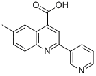结构式 CAS# 5110-02-1, 6-甲基-2-吡啶-3-基喹啉-4-羧酸