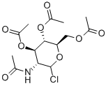 structure of CAS# 51236-40-9, N-Acetyl-1-Chloro-3,4,6-Tri-O-Acetyl-Glucosaminide