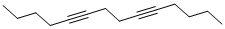 structure of CAS# 51255-61-9, 5,9-Tetradecadiyne;Sbb008931;5,9-Tetradecadiyne