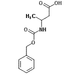 结构式 CAS# 51440-81-4, 3-{[(苄氧基)羰基]氨基}丁酸