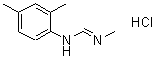 结构式 CAS# 51550-40-4, N-(2,4-二甲基苯基)-N'-甲基甲脒单盐酸盐