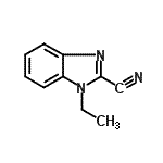 CAS 登录号：51579-39-6， 1-乙基-1H-苯并咪唑-2-甲腈