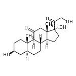 CAS 登录号：516-45-0， (3beta,5alpha)-3,17,21-三羟基孕甾烷e-11,20-二酮