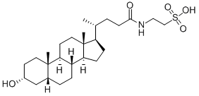 CAS 登录号：516-90-5， 2-[[(4R)-4-[(3R,5R,8R,9S,10S,13R,14S,17R)-3-羟基-10,13-二甲基-2,3,4,5,6,7,8,9,11,12,14,15,16,17-十四氢-1H-环戊二烯并[a]菲-17-基]戊酰]氨基]乙烷磺酸