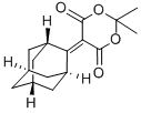 结构式 CAS# 51757-47-2, 5-(2-金刚烷亚基)-2,2-二甲基-1,3-二恶烷-4,6-二酮