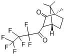 structure of CAS# 51800-99-8, 3-Heptafluorobutyryl-(+)-Camphor;(1R,4R)-3-(2,2,3,3,4,4,4-Heptafluorobutanoyl)-1,7,7-Trimethyl-Norbornan-2-One;(1R,4R)-3-(2,2,3,3,4,4,4-Heptafluoro-1-Oxobutyl)-1,7,7-Trimethyl-2-Norbornanone;(1R,4R)-3-(2,2,3,3,4,4,4-Heptafluorobutanoyl)-1,7,7-Trimethyl-Bicyclo[2.2.1]Heptan-2-One