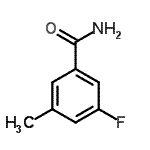 structure of CAS# 518070-23-0, 3-Fluoro-5-Methylbenzamide;MFCD03094319