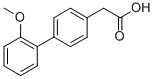 structure of CAS# 5181-11-3, (2'-Methoxy-Biphenyl-4-Yl)-Acetic Acid;(2'-METHOXY-BIPHENYL-4-YL)-ACETIC ACID;4-BIPHENYL-(2'-METHOXY)ACETIC ACID