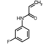 structure of CAS# 519004-35-4, N-(3-Fluorophenyl)Acrylamide;2-Propenamide,N-(3-fluorophenyl)-;MFCD00593993;N-(3-fluorophenyl)acrylamide